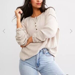 BKE Ribbed Knit Henley